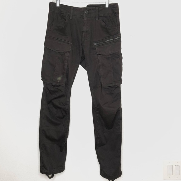 G-Star Raw Rovic Zip 3D Straight Tapered Grey Cargo Men’s Pants size 32 X 32 - Picture 5 of 16